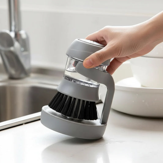 Cepillo Limpiador Con Dispenser de jabon